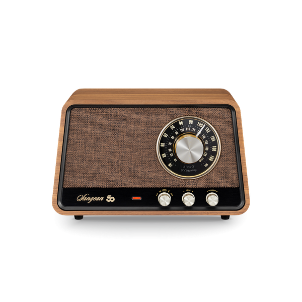 Sangean WR-101 Premium Wooden AM/FM Bluetooth Tabletop Radio